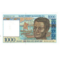 Billet, Madagascar, 1000 Francs = 200 Ariary, KM:76a, NEUF - Madagascar