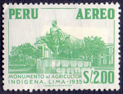 PERU - MONUMENT AL AGRICULTUR INDIGENA  LIMA - **MNH - 1962 - Agriculture