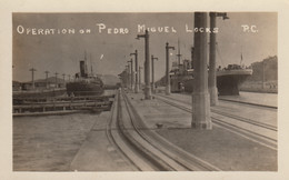 Panama - Operation On Pedro Miguel Locks Real Photo Postcard - Panama