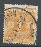 Danemark - Dänemark - Denmark Taxe 1921-27 Y&T N°T9 - Michel N°P9 (o) - 1ö Chiffre - Postage Due