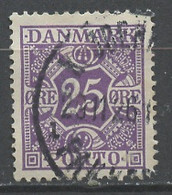 Danemark - Dänemark - Denmark Taxe 1921-27 Y&T N°T15 - Michel N°P16 (o) - 25ö Chiffre - Segnatasse