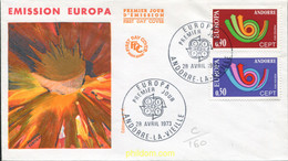 697306 MNH ANDORRA. Admón Francesa 1973 EUROPA CEPT. CORNETA POSTAL - Colecciones