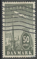 Danemark - Dänemark - Denmark Poste Aérienne 1934 Y&T N°PA9 - Michel N°F220 (o) - 50ö Avion Survolant Copenhague - Luchtpostzegels