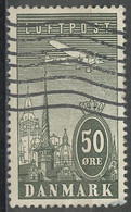 Danemark - Dänemark - Denmark Poste Aérienne 1934 Y&T N°PA9 - Michel N°F220 (o) - 50ö Avion Survolant Copenhague - Luftpost