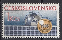 CZECHOSLOVAKIA 2863,used,falc Hinged,volleyball - Volley-Ball