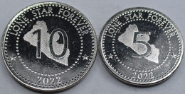 LIBERIA 2022 Set 5 Coins Mammals 1 Pound UNC #bgrey - Liberia