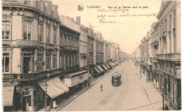 CPA  Carte Postale Belgique Louvain Rue De La Station Vers La Gare  VM64251 - Leuven