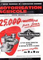 75- PARIS-REVUE MOTORISATION AGRICOLE-1962-AGRICULTURE-BRIGGS STRATTON-TRACTEUR FAUCHEUX-UNIMOG-FIAM ST AMAND-OMIA - Landbouw