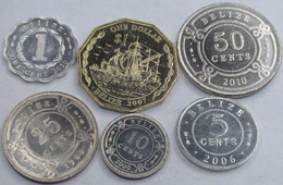 BELIZE  Different Years Set 6 Coins #bgrey - Belize