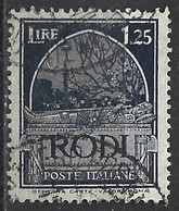 Rodi, 1932 - 1,25 Lire, Azzurro - Nr.62 Usato° - Aegean (Rodi)