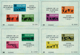 52101 MNH MEXICO 1967 19 JUEGOS OLIMPICOS VERANO MEXICO 1968 - Haltérophilie