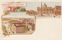 Cartolina - Postcard / Non Viaggiata - Unsent  / Roma - Grand Hotel Du Quirinal. - Cafes, Hotels & Restaurants