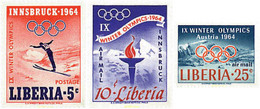 71111 MNH LIBERIA 1963 9 JUEGOS OLIMPICOS DE INVIERNO. INNSBRUCK 1964 - Hiver 1964: Innsbruck