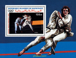 68817 MNH MAURITANIA 1987 24 JUEGOS OLIMPICOS VERANO SEUL 1988 - Judo