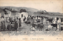 TUNISIE - Bizerte - Le Marché Aux Bestiaux - Cartes Postales Anciennes - Tunisie