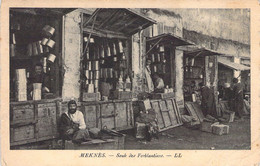 MAROC - MEKNES - Souk Des Ferbantiers - LL - Cartes Postales Anciennes - Meknes