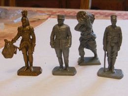 Lot 4 Figurines Anciennes Mokarex Gal Franchet D'Esperey - Trompette 2nd Empire - Sapeur Génie - Tirailleur Sénégalais - Militaires