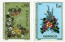 96928 MNH MONACO 1976 CONCURSO INTERNACIONAL DE RAMOS DE FLORES - Andere & Zonder Classificatie