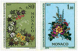 96928 MNH MONACO 1976 CONCURSO INTERNACIONAL DE RAMOS DE FLORES - Other & Unclassified