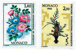 96937 MNH MONACO 1981 CONCURSO INTERNACIONAL DE RAMOS DE FLORES - Autres & Non Classés