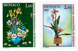 222332 MNH MONACO 1982 CONCURSO INTERNACIONAL DE RAMOS DE FLORES - Other & Unclassified