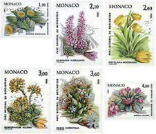 96956 MNH MONACO 1985 FLORES DEL PARQUE NACIONAL DE MERCANTOUR - Autres & Non Classés