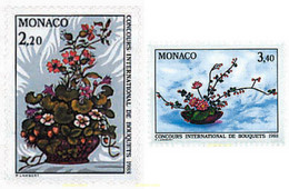 96964 MNH MONACO 1987 CONCURSO INTERNACIONAL DE RAMOS DE FLORES - Altri & Non Classificati