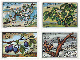 96975 MNH MONACO 1990 LAS CUATRO ESTACIONES DEL CIRUELO - Other & Unclassified