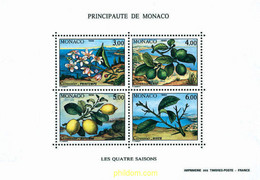 96976 MNH MONACO 1990 LAS CUATRO ESTACIONES DEL LIMONERO - Sonstige & Ohne Zuordnung