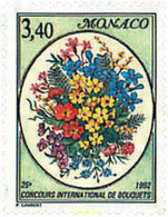 96982 MNH MONACO 1992 25 CONCURSO INTERNACIONAL DE RAMOS DE FLORES - Otros & Sin Clasificación