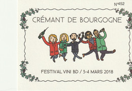 Etiquette Vin PLATEAU Emilie Festival BD Vini BD Dijon 2018 (Reporté.e.s - Art De La Table