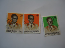 ZAIRE USED   STAMPS  3  KINGS - Otros & Sin Clasificación