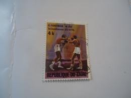 ZAIRE USED   STAMPS  BOX      WITH POSTMARK - Andere & Zonder Classificatie