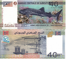 Djibouti P-46 40 Francs  2017  UNC - Gibuti