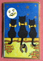 Briere Bockairy Rue Juiverie Etampes Mini Calendrier Almanach  1939 Ill Lune Fer Cheval  Chat Noir Art Deco Librairie - Petit Format : 1921-40