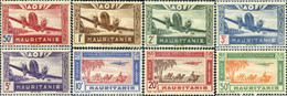 590542 HINGED MAURITANIA 1942 CAMELLO. - Usati