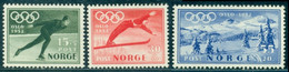 1951 Oslo Winter Olympics,Speed Skating,Ski Jumping,Fir Trees,Norway,Mi.372,MNH - Invierno 1952: Oslo