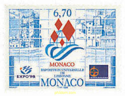 32496 MNH MONACO 1998 EXPO 98. EXPOSICION UNIVERSAL DE POST EUROPE - Other & Unclassified