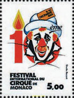 344743 MNH MONACO 1984 10 FESTIVAL INTERNACIONAL DEL CIRCO DE MONTECARLO - Otros & Sin Clasificación