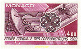 32457 MNH MONACO 1983 AÑO MUNDIAL DE LAS COMUNICACIONES - Altri & Non Classificati