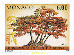 32597 MNH MONACO 1995 CONGRESO EUROPEO DEL BONSAI - Otros & Sin Clasificación