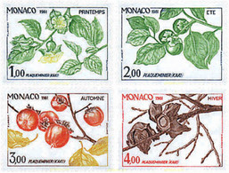 344627 MNH MONACO 1981 LAS CUATRO ESTACIONES DEL PALO SANTO - Altri & Non Classificati