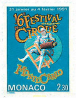 32584 MNH MONACO 1991 16 FESTIVAL INTERNACIONAL DEL CIRCO DE MONTECARLO - Autres & Non Classés