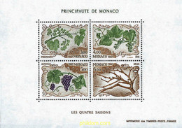 95436 MNH MONACO 1987 LAS CUATRO ESTACIONES DE LA VID - Autres & Non Classés