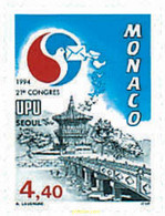 32966 MNH MONACO 1994 21 CONGRESO DE LA UPU EN SEUL - Sonstige & Ohne Zuordnung