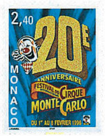 32978 MNH MONACO 1996 20 FESTIVAL DEL CIRCO DE MONTECARLO - Altri & Non Classificati