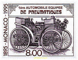 49054 MNH MONACO 1995 CENTENARIO DEL PRIMER AUTOMOVIL EQUIPADO CON NEUMATICOS - Andere & Zonder Classificatie