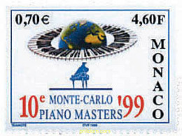 46424 MNH MONACO 1999 10 CONCURSO INTERNACIONAL DE PIANO - Altri & Non Classificati