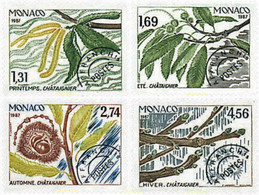 95435 MNH MONACO 1987 LAS CUATRO ESTACIONES DEL CASTAÑO - Otros & Sin Clasificación