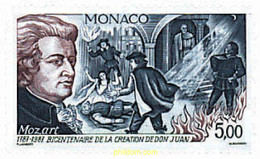 32398 MNH MONACO 1987 BICENTENARIO DE LA OPERA DON GIOVANNI DE MOZART - Sonstige & Ohne Zuordnung